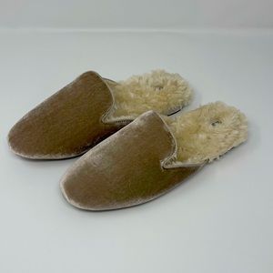 Birdies NWT Phoebe Fleece Mule Slide Slipper NEW Cream Velvet 10.5